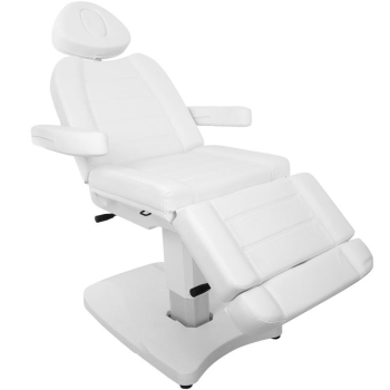 FOTEL KOSMETYCZNY ELEKTR. AZZURRO 803A 2 SILN. BIAŁY Activ  Q@d
